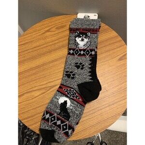 Tall Ship Trading Company Socks Sz MD Parc Omega Wolf Made In USA